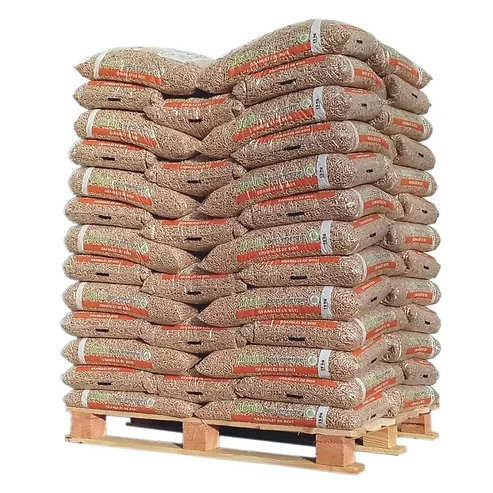 Granulés de Bois d’Auvergne Moulin Bois Energie – Palette 975kg (65 sacs)